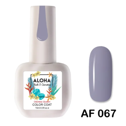 Aloha Ημιμόνιμο AF067 Silky Grey-Απαλό Γκρι Μωβ 15ml