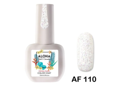 Aloha Ημιμόνιμο AF110 Clear Iridescent Glitter 15ml