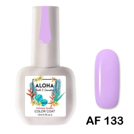 Aloha Ημιμόνιμο AF133 Taffy Pink-Απαλό Μωβ Ροζ 15ml
