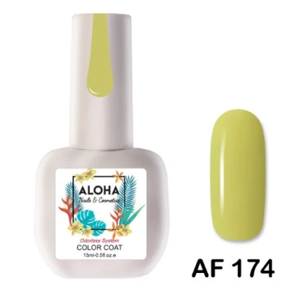 Aloha Ημιμόνιμο AF174 Golden Olve-Χρυσό Λαδί 15ml