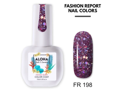 Aloha Ημιμόνιμο AF198 Dark Aubergine With Chameleon Shimmer 15ml product image