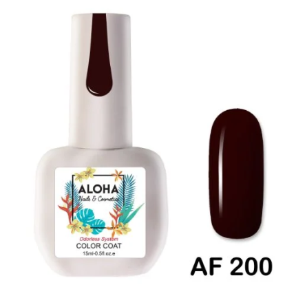 Aloha Ημιμόνιμο AF200 Dark Redish Brown-Σκούρο Καφέ Κόκκινο 15ml