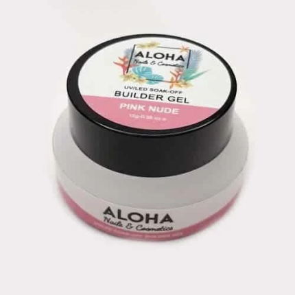 Aloha Soak Off Gel Χτισίματος Pink Nude 50g