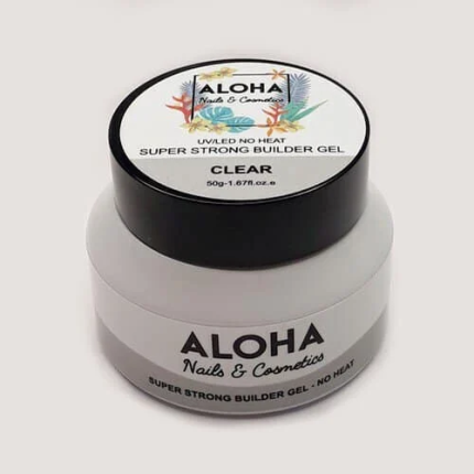 Aloha Super Strong Gel Χτισίματος No Heat Clear-Διάφανο 50g