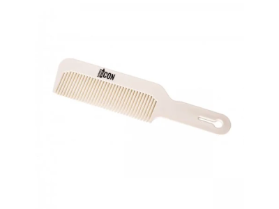 Barber Icon Flat Χτένα Μαλλιών Λευκή