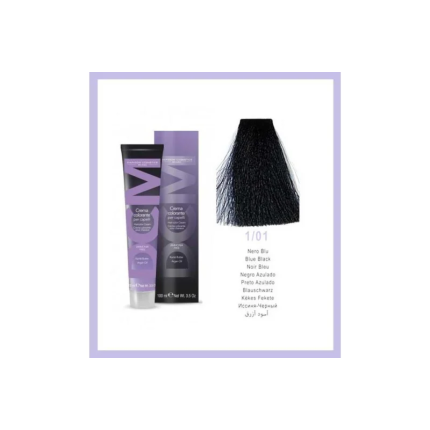 DCM Ammonia Free Βαφή Μαλλιών Cendre 1/01 Μαύρο Μπλε 100ml