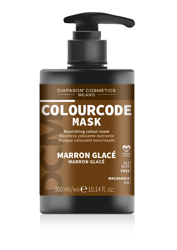 DCM Μάσκα με Χρώμα Color Code Mask Marron Glace 300ml - ΒΑΦΕΣ-ΤΕΧΝΙΚΑ ΜΑΛΛΙΩΝ DCM Μάσκα με Χρώμα Color Code Mask Marron Glace 300ml