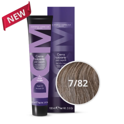 DCM Βαφή Μαλλιών 7/82 Ξανθό Σταχτί Βιολετί 100ml