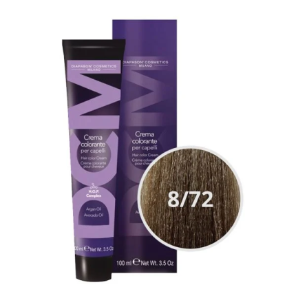 DCM Βαφή Μαλλιών Beige 8/72 Ξανθό Ανοιχτό Μπεζ Σαντρέ 100ml