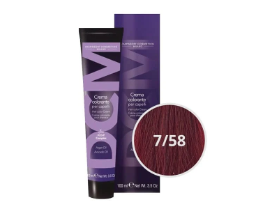 DCM Βαφή Μαλλιών Red 7/58 Ξανθό Κόκκινο Βιολέ 100ml
