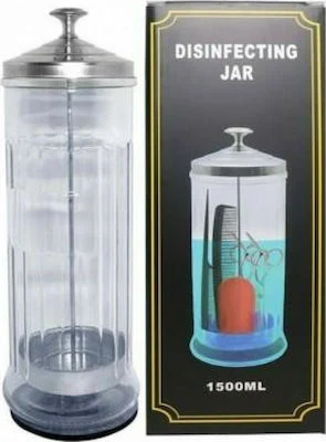 Disinfecting Jar Δοχείο Αποστείρωσης 1500ml - ΑΞΕΣΟΥΑΡ ΚΑΙ ΑΝΑΛΩΣΙΜΑ Disinfecting Jar Δοχείο Αποστείρωσης 1500ml