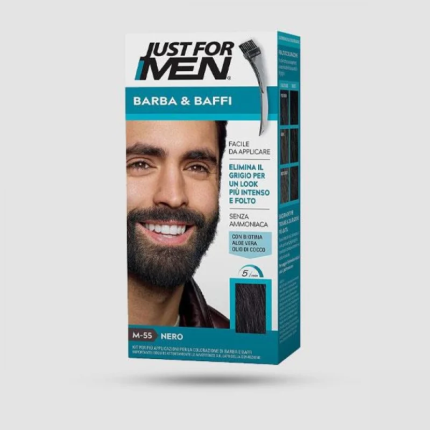 Just For Men Βαφή Για Γένια-Μουστάκι Μαύρο Μ-55 - 2