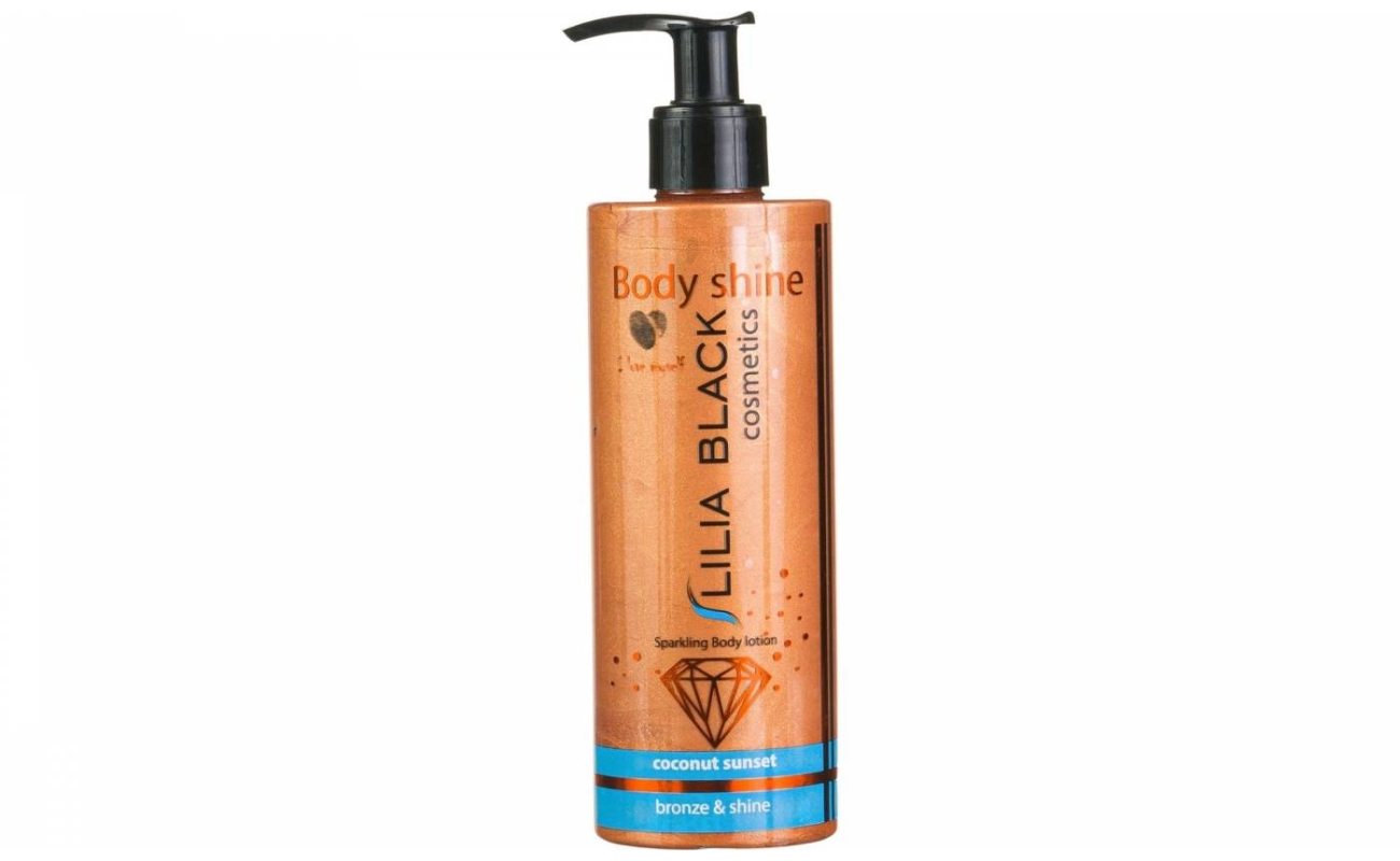 Lilia Black Γαλάκτωμα Με Γκλίτερ Sparkling Gold Sunset 300ml