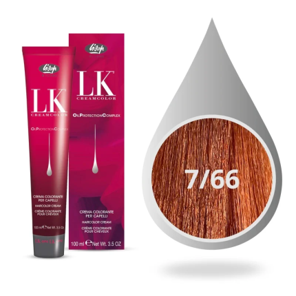 Lisap Milano OPC Βαφή Μαλλιών 7/66 Ξανθό Χάλκινο Έντονο 100ml
