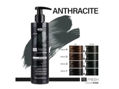 Lisap Milano Refresh Μάσκα-Χρώμα Anthracite 250ml