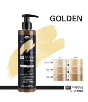 Lisap Milano Refresh Μάσκα-Χρώμα Golden 250ml - ΒΑΦΕΣ-ΤΕΧΝΙΚΑ ΜΑΛΛΙΩΝ Lisap Milano Refresh Μάσκα-Χρώμα Golden 250ml