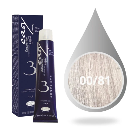 Lisap Milano Βαφή Μαλλιών Absolute 3 Χωρίς Αμμωνία 00/81 Tone Πάγος 60ml