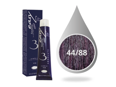 Lisap Milano Βαφή Μαλλιών Absolute 3 Χωρίς Αμμωνία 44/88 Καστανό Βιολετί Πολύ Σκούρο Βελούδινο 60ml