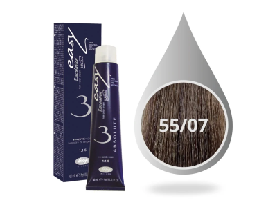 Lisap Milano Βαφή Μαλλιών Absolute 3 Χωρίς Αμμωνία 55/07 Καστανό 60ml product image