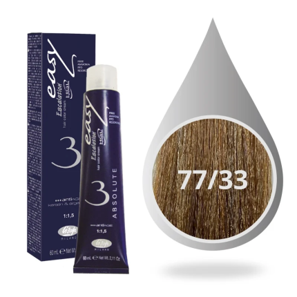 Lisap Milano Βαφή Μαλλιών Absolute 3 Χωρίς Αμμωνία 77/33 Ξανθό Χρυσό Βαθύ 60ml