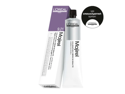 L’Oreal Professionnel Majirel 9.21 Ξανθό Πολύ Ανοιχτό Ιριζέ Σαντρέ 50ml