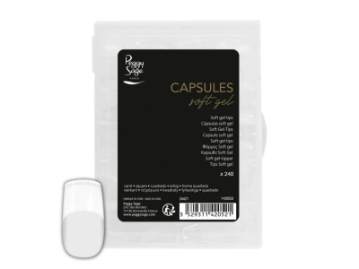 Peggy Sage American Technique Soft Gel Tips Τετράγωνο 240τμχ