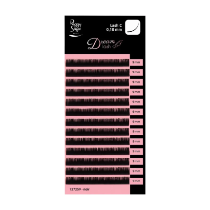 Peggy Sage Extension Βλεφαρίδων Κασετίνα Καμπύλη C/0.18mm/Ενιαίο Μέγεθος 9mm