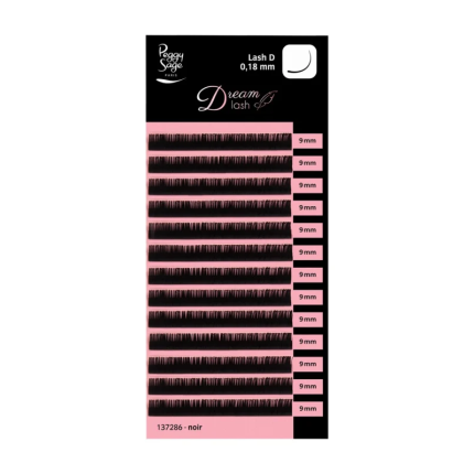 Peggy Sage Extension Βλεφαρίδων Κασετίνα Καμπύλη D/0.18mm/Ενιαίο Μέγεθος 9mm