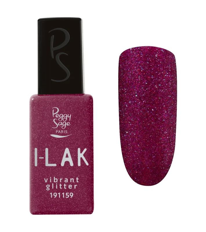 Peggy Sage I-LAK Ημιμόνιμο Βερνίκι Νυχιών Vibrant Glitter 11ml - Peggy Sage Ημιμόνιμα Βερνίκια I-LAK 11ml Peggy Sage I-LAK Ημιμόνιμο Βερνίκι Νυχιών Vibrant Glitter 11ml