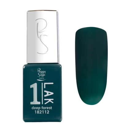 Peggy Sage 1-LAK Ημιμόνιμο Βερνίκι Νυχιών Deep Forest 5ml - 2