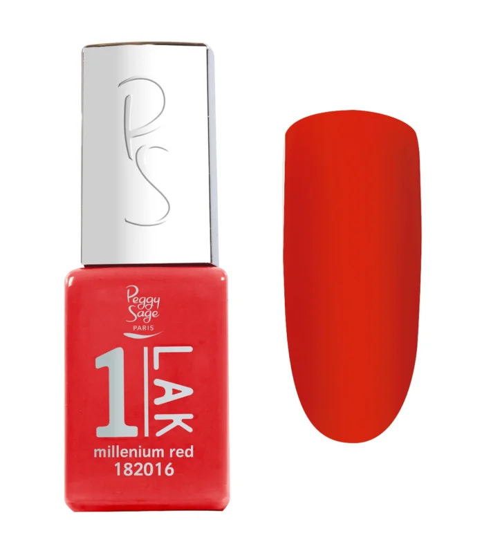 Peggy Sage 1-LAK Ημιμόνιμο Millenium Red 5ml - Peggy Sage 1-LAK Ημιμόνιμα Βερνίκια 3σε1 5ml Peggy Sage 1-LAK Ημιμόνιμο Millenium Red 5ml