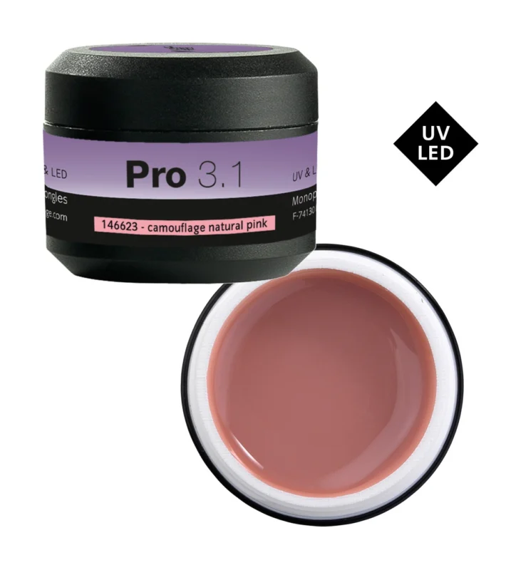 Peggy Sage Μεσαίας Ρευστότητας Gel Χτισίματος Camouflage Natural Pink Pro 3.1 UV&LED 15g - Gel Νυχιών UV&LED Peggy Sage Μεσαίας Ρευστότητας Gel Χτισίματος Camouflage Natural Pink Pro 3.1 UV&LED 15g