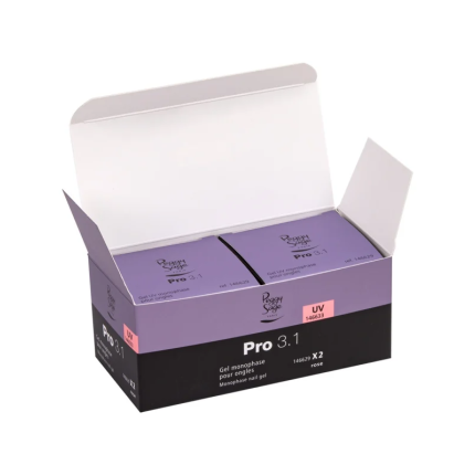 Peggy Sage Μεσαίας Ρευστότητας Gel Χτισίματος Rose Pro 3.1 UV&LED 2 x 50g - 2
