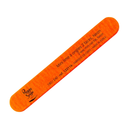 Peggy Sage Mini Neon Λίμα Νυχιών Πορτοκαλί 180/240