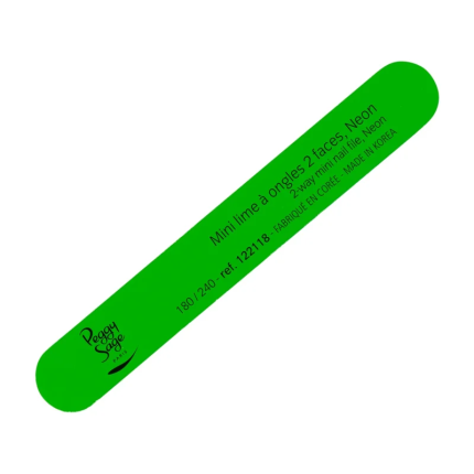 Peggy Sage Mini Neon Λίμα Νυχιών Πράσινη 180/240 - 2