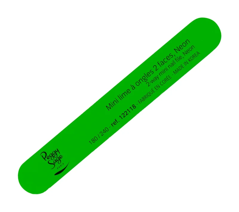 Peggy Sage Mini Neon Λίμα Νυχιών Πράσινη 180/240 - ΑΝΑΛΩΣΙΜΑ & ΕΡΓΑΛΕΙΑ ΟΝΥΧΟΠΛΑΣΤΙΚΗΣ Peggy Sage Mini Neon Λίμα Νυχιών Πράσινη 180/240