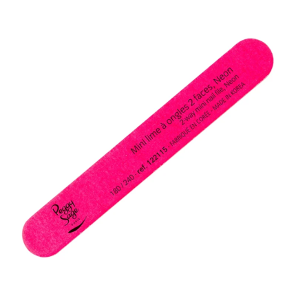 Peggy Sage Mini Neon Λίμα Νυχιών Ροζ 180/240 2