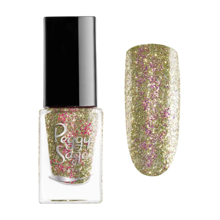Peggy Sage Mini Βερνίκι Νυχιών Glitter Beauty Queen 5ml