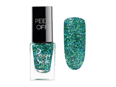 Peggy Sage Mini Peel Off Βερνίκι Νυχιών Green Glitter 5ml product image
