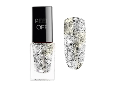 Peggy Sage Mini Peel Off Βερνίκι Νυχιών Peel Off Silver Glitter 5ml product image