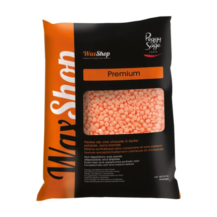 Peggy Sage Orange Premium Πέρλες Ζεστού Κεριού Αποτρίχωσης Χωρίς Ταινία 800g
