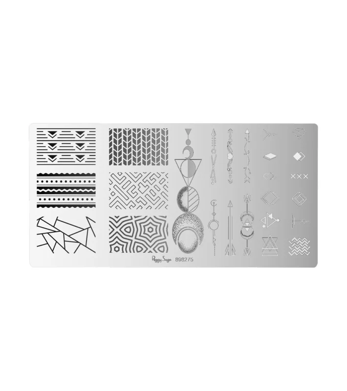 Peggy Sage Πλάκα Stamping Geometric - Διακόσμηση Νυχιών Peggy Sage Πλάκα Stamping Geometric