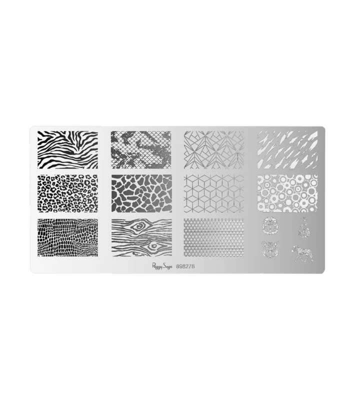 Peggy Sage Πλάκα Stamping Wildlife - Διακόσμηση Νυχιών Peggy Sage Πλάκα Stamping Wildlife