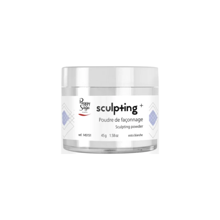 Peggy Sage Σκόνη Ακρυλικού Sculpting+ Extra White 45g - 2