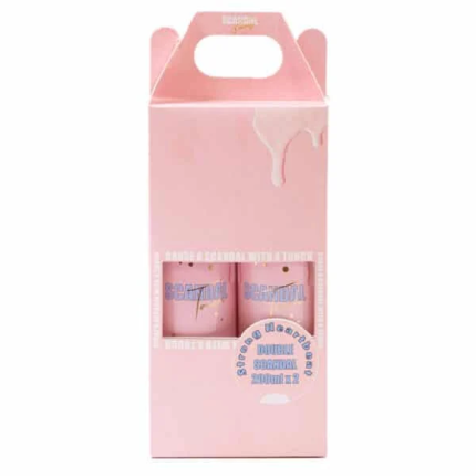 Scandal Beauty Double Touch “Strong Heartbeat” Ενυδατική Λοσιόν Λάμψης Σώματος & Body Mist Βανίλια – Κανέλα 2x200ml
