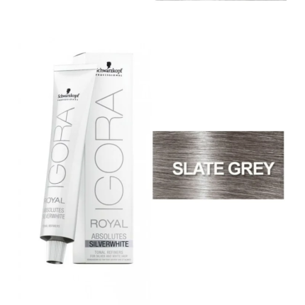Schwarzkopf Igora Royal Silver White Βαφή Μαλλιών Slate Grey 60ml