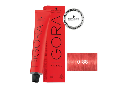 Schwarzkopf Igora Royal Βαφή Μαλλιών 0-88 Κόκκινο Μίξτον 60ml product image