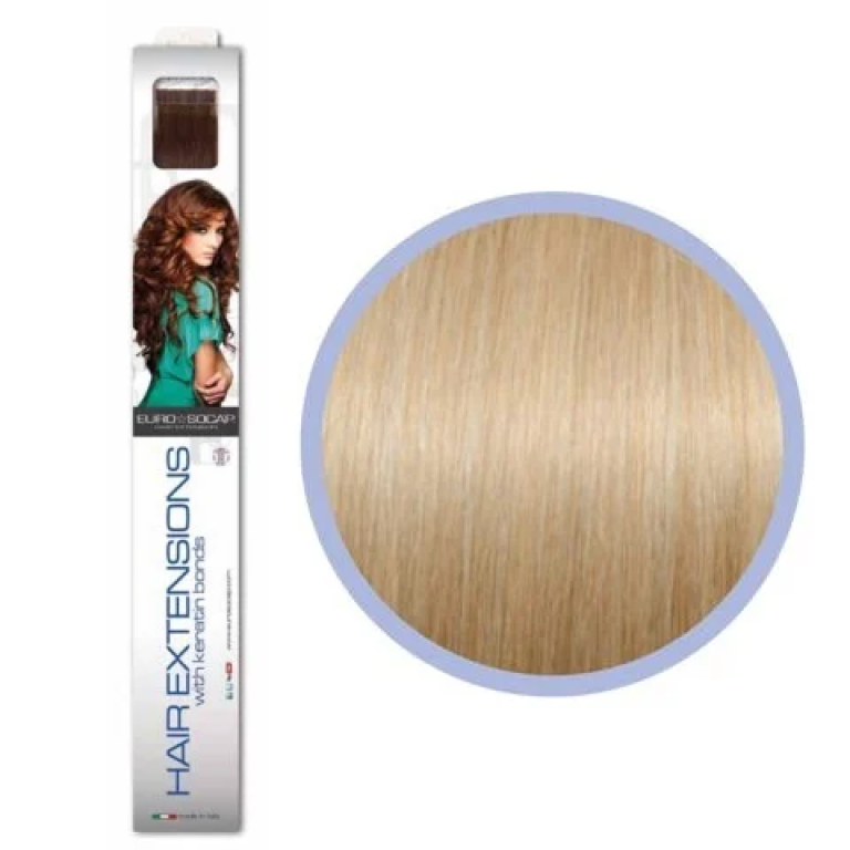 Seiseta Hair Extension Με Δέσιμο Κερατίνης 100% Φυσικό Μαλλί DB2 Ξανθό Ανοιχτό Χρυσό /1τμχ - 2