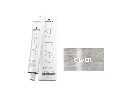 Schwarzkopf Igora Royal Silver White Βαφή Μαλλιών Silver 60ml