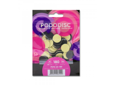 Pododisc Ανταλλακτικά Σμυριδόχαρτα Staleks Pro 20mm 180grit 50τμχ